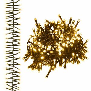 vidaXL LED lempučių girlianda, PVC, 400 &scaron;iltų baltų LED, tanki