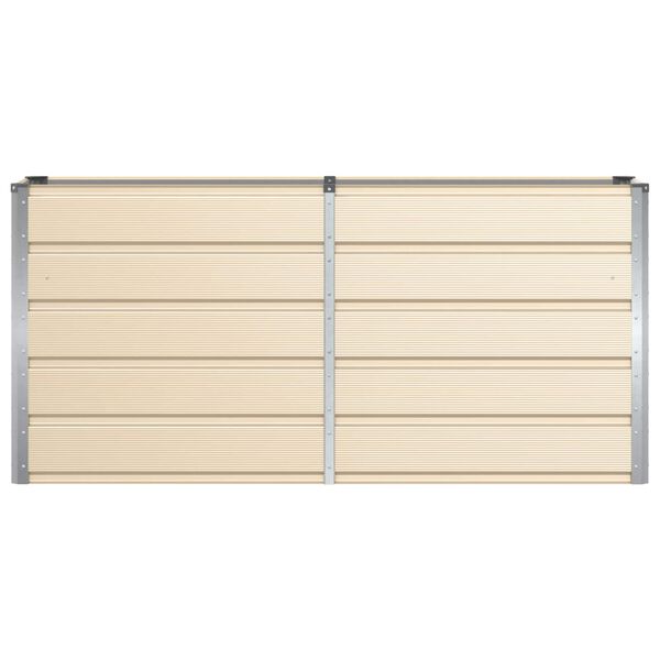 vidaXL Lovelis Ivory 160 x 40 x 75 cm Plienas