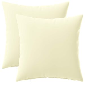 vidaXL Pagalvėlės užvalkalas 2 pcs HEERLEN Kreminė 30 x 30 cm