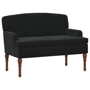 vidaXL Mink&scaron;tas kampas su mygtukų apmu&scaron;alais Juoda 111 x 65 x 79 cm