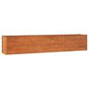 vidaXL Auk&scaron;tas sodo lovelis, rūdžių, 240x40x45cm, Corten plienas