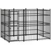 vidaXL Lauko voljeras &scaron;unims, plienas, 5,53m&sup2;