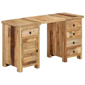 vidaXL Ra&scaron;omasis stalas, 140x50x77cm, mango medienos masyvas