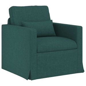 vidaXL Sofa Tamsiai žalia 78 x 78 x 80 cm audinys