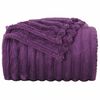 vidaXL Mesti antklodės 6 pcs Violetinė 240 x 220 cm Flysas