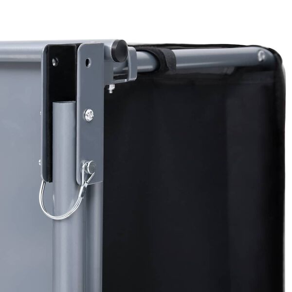 vidaXL Dviračio priekaba, juodos ir pilkos spalvos, 65kg