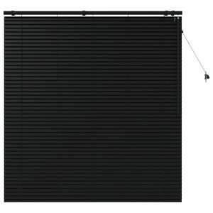 vidaXL Venecijos žaliuzės Juoda 150 x 160 cm 35 mm