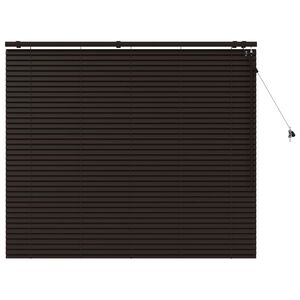 vidaXL Venecijos žaliuzės Tamsiai rudas 160 x 130 cm 35 mm