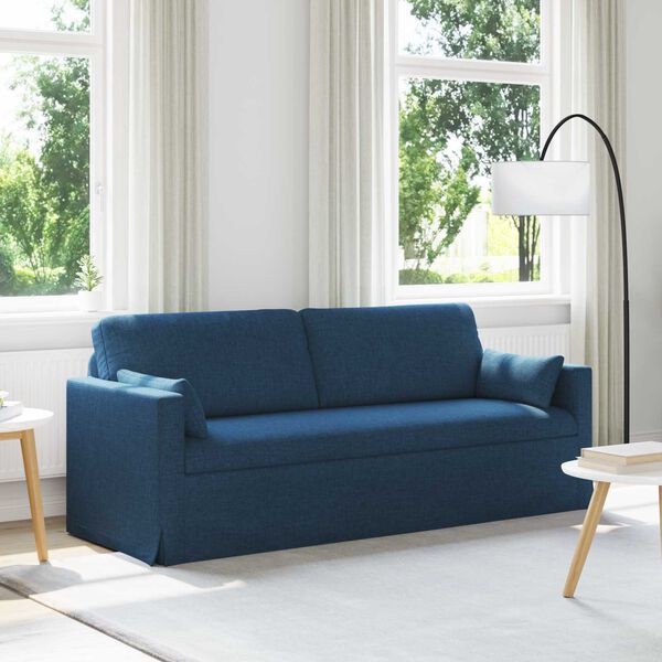 vidaXL Sofa Mėlyna 198 x 78 x 80 cm audinys