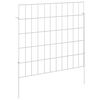 vidaXL Sodo tvora su kuoliukais 24 vnt. 55 x 50 cm Sidabrinė