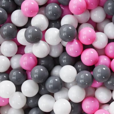 vidaXL Žaidimų palapinė su 250 kamuoliukų, rožinė, 69x94x104cm