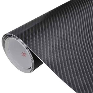 vidaXL 4D Automobilio plėvelės, 2vnt., juodos, 100x150cm+50x150cm