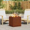 vidaXL Be dūmų laužavietė Ruda 48 x 48 x 50 cm