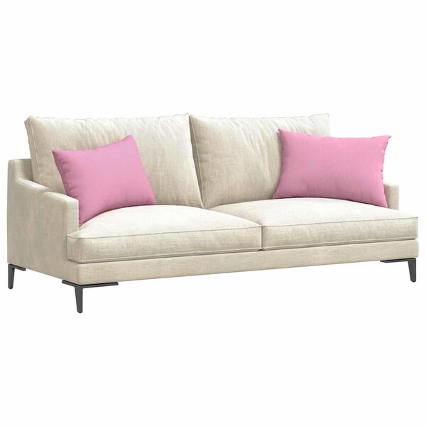 vidaXL Sofa Pagalvės 2 pcs Rožinė 60 x 40 cm audinys