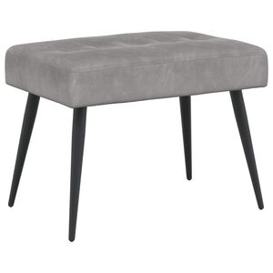 vidaXL Suoliukas su mygtukų įsiuvais &Scaron;viesiai pilka 60 x 40 x 45 cm