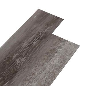 vidaXL Savitepliamos PVC grindų lentos Juostuotas medis 30,5 x 61 cm
