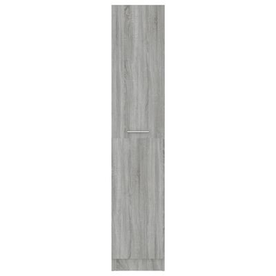 vidaXL Vaistų spintelė, pilkos ąžuolo spalvos, 30x42,5x150cm, mediena