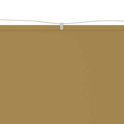 vidaXL Vertikali markizė, smėlio spalvos, 100x1200cm, oksfordo audinys