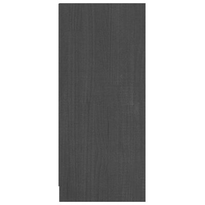 vidaXL Šoninė spintelė, pilka, 70x33x76cm, pušies medienos masyvas