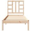 vidaXL Lovos rėmas, 75x190cm, medienos masyvas, vienvietis