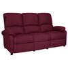 vidaXL Trivietė atlo&scaron;iama sofa, violetinės spalvos, audinys