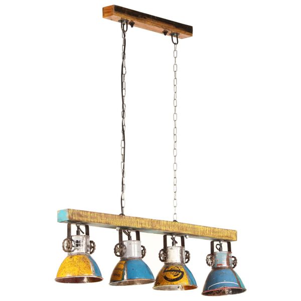 vidaXL Lubinis &scaron;viestuvas, įvairių spalvų, 25W, 111cm, E27, pramoninis