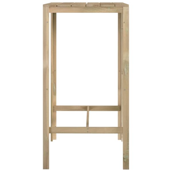 vidaXL Sodo baro komplektas, 3 dalių, impregnuota pu&scaron;ies mediena