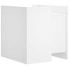 vidaXL Naktinė spintelė, baltos spalvos, 45x50x50cm, apdirbta mediena