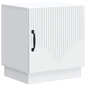 vidaXL Naktinis staliukas Balta 43 x 34,5 x 47 cm Apdirbta mediena