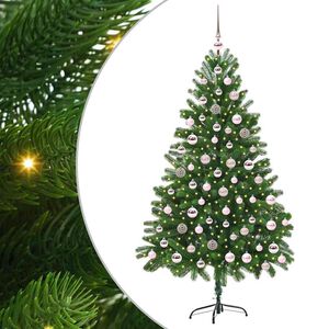 vidaXL Kalėdų eglutė su 300 LED s stovu Žalia 180 cm PE