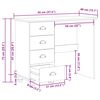 vidaXL Stalas su stalčių ASKIM Ruda 95 x 40 x 75 cm Pušies masyvas