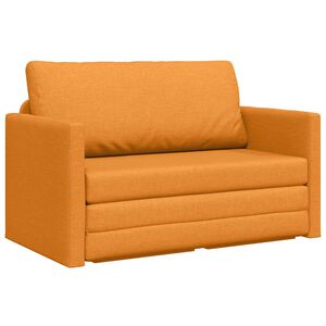 vidaXL Sofa lova 110cm Tamsiai geltona audinys