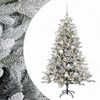 vidaXL Dirbtinė kalėdinė eglutė su rutuliuku 120 cm 150 LED