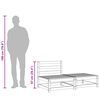vidaXL Sodo sofos dalis su pakoja, pu&scaron;ies masyvas, be porankių