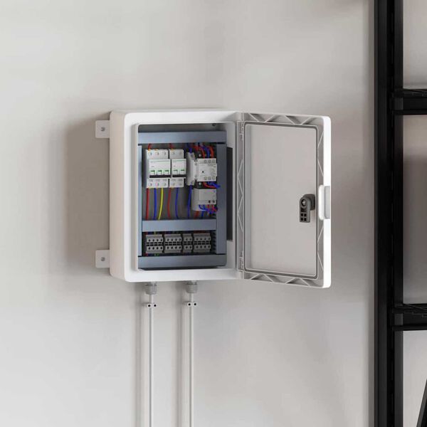 vidaXL Control Cabinet Pilka 47 x 20 x 60 cm ABS plastikas