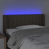 vidaXL Galvūgalis su LED, taupe spalvos, 83x16x78/88cm, audinys