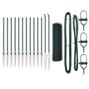 vidaXL Tvorelės stulpas Žalia 25 x 0,5 m (13 mm tinklas) Plienas