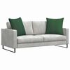 vidaXL Sofa Pagalvės 2 pcs Tamsiai žalia 80 x 80 cm Kordūrinis audinys