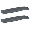 vidaXL Pallet pagalvių rinkinys 2 pcs Antracitas 150 x 40 x 8 cm