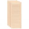 vidaXL Spintelės durelės, 4vnt., 99,3x39,4cm, pu&scaron;is, žaliuzių dizaino