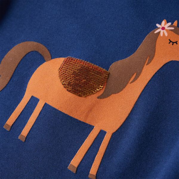 Vaiki&scaron;ki mar&scaron;kinėliai ilgomis rankovėmis, tamsiai mėlyni, 104 dydžio