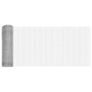 vidaXL Hexagonal Fence with Post 100 x 1 m Galvanizuotas plienas