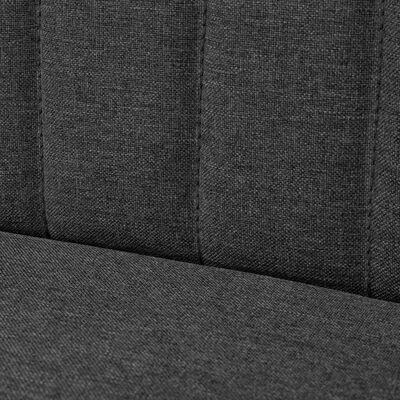 vidaXL Sofa, tamsiai pilka, audinys, 117x55,5x77cm