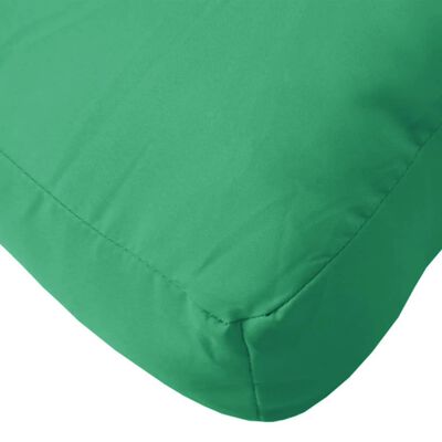 vidaXL Paletės pagalvėlė, žalios spalvos, 70x40x12cm, audinys