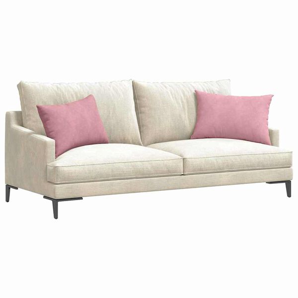 vidaXL Sofa Pagalvės 2 pcs Rožinė 60 x 40 cm Kordūrinis audinys