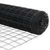 vidaXL Tvora su stulpais Pilka 1,4 x 10 m Plienas ir PVC