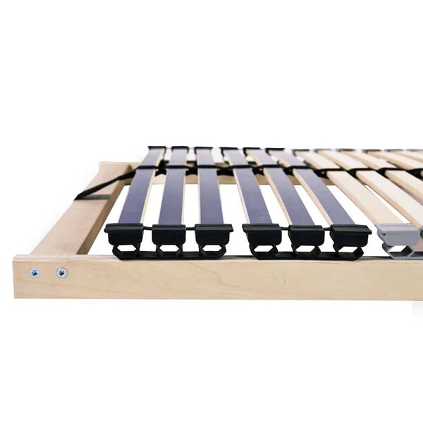 vidaXL Lamelinis lovos pagrindas Ruda 90 x 190 cm Kietas bukas medis