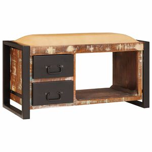 vidaXL Laikymo suolas Įvairiaspalvis 80 x 35 x 40 cm