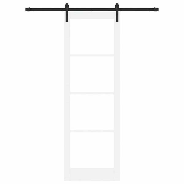 vidaXL Slankios durys ORKDAL Balta ir juoda 78 x 232 cm