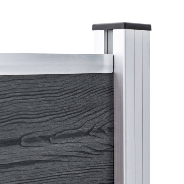 vidaXL Tvoros stulpai, 3vnt., aliuminis, 185cm